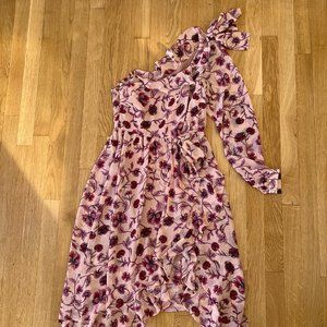 For Love & Lemons One Shoulder Floral Dress